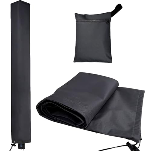 WUSJCOF Housse Séchoir à Linge avec Fermeture Éclair, Housse de Protection pour Séchoir Leifheit, 420D Oxford Imperméable et Coupe-Vent (180x16x16cm)