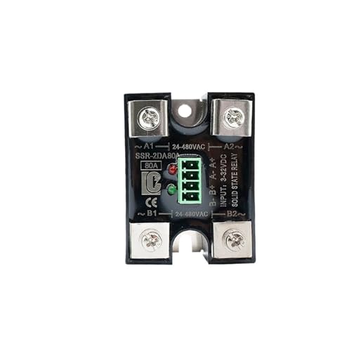 Relais statique monophasé SSR-2DA10A double commande CA 80A