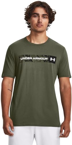 UA Camo Chest Stripe SS Graph maillot manches courtes respirant pour la course