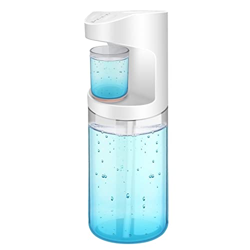 Viicuper Automatic Mouthwash Dispenser Touchless - 550mL(19.36 Oz) Wall-Mounted Mouthwash Dispenser for Bathroom, Lavatory, and Kitchen with 2 Magnetic Cups, Lime