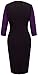 Homeyee Stretch Tunic Pencil Sheath Dress U837 (8, Purple)