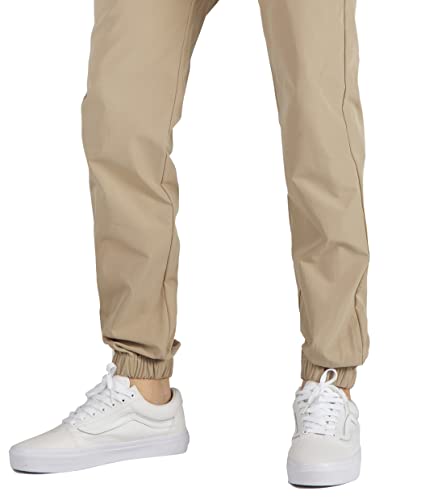 Italy Morn Mens Khaki Joggers With Pockets Lightweight Workout Pants (M,Khaki) #TOP5