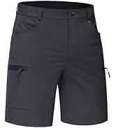 TACVASEN Men's Hiking Cargo Shorts 10" Quick Dry Lightweight Casual Summer Outdoor Golf Shorts wi...