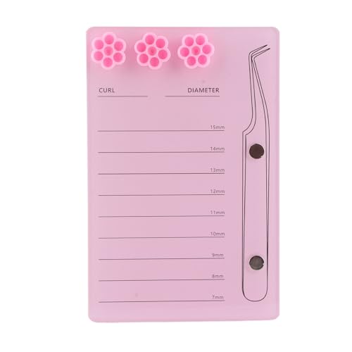 Bandeja de extensão de cílios, suporte de extensão de cílios 3 em 1 7 a 15 mm, almofada de suporte d