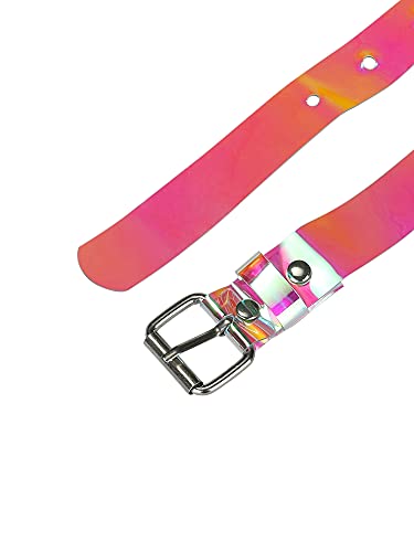 Allegra K Womens Clear Waist Belts for Dresses Transparent Belts Square Buckle2