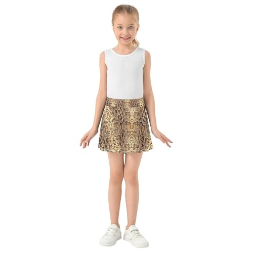 Girls Skorts High Waist Athletic Skirts with Shorts Giraffe Print Stretchy Teens Performance Tennis4