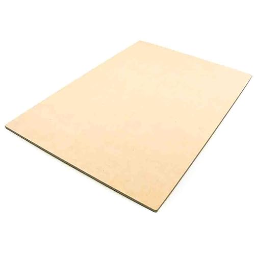 クリップボード A4 板 【A4クリップボード板】木質 板 長さ 320mm 幅 230mm 厚さ 4mm 1枚入1袋 MDF ファイバーボード 無塗装 反り 捻じれが生じにくい 中密度繊維板 角ラウンド処理 用箋バサミ 取り付け クリップボード 作成 A