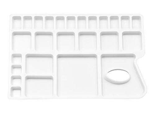 KHYATI Big Rectangle Shape Colour Mixing Palette/Tray for Artist/Students (Pack of 1)