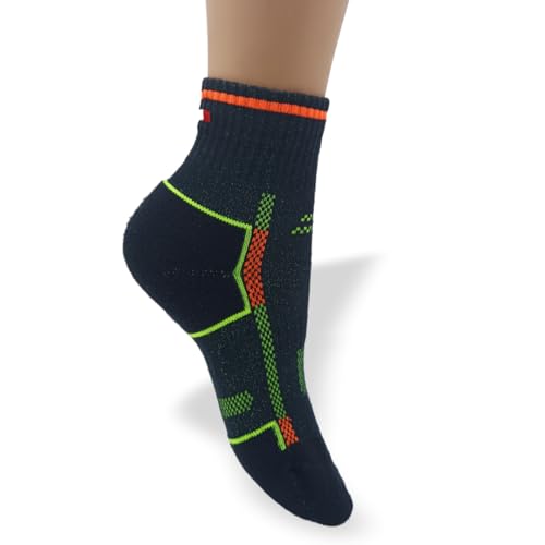 Chaussettes de sport anti-ampoules et respirantes avec renfort talon et pointe en bambou