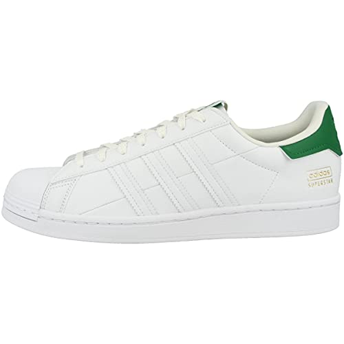 Image of adidas Men's Superstar Gymnastics Shoe, FTWR White Off White Green, 7 UK