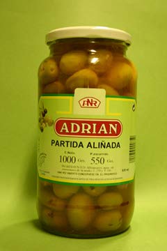 Aceitunas Verdial Partida Aliñada 1 Kg