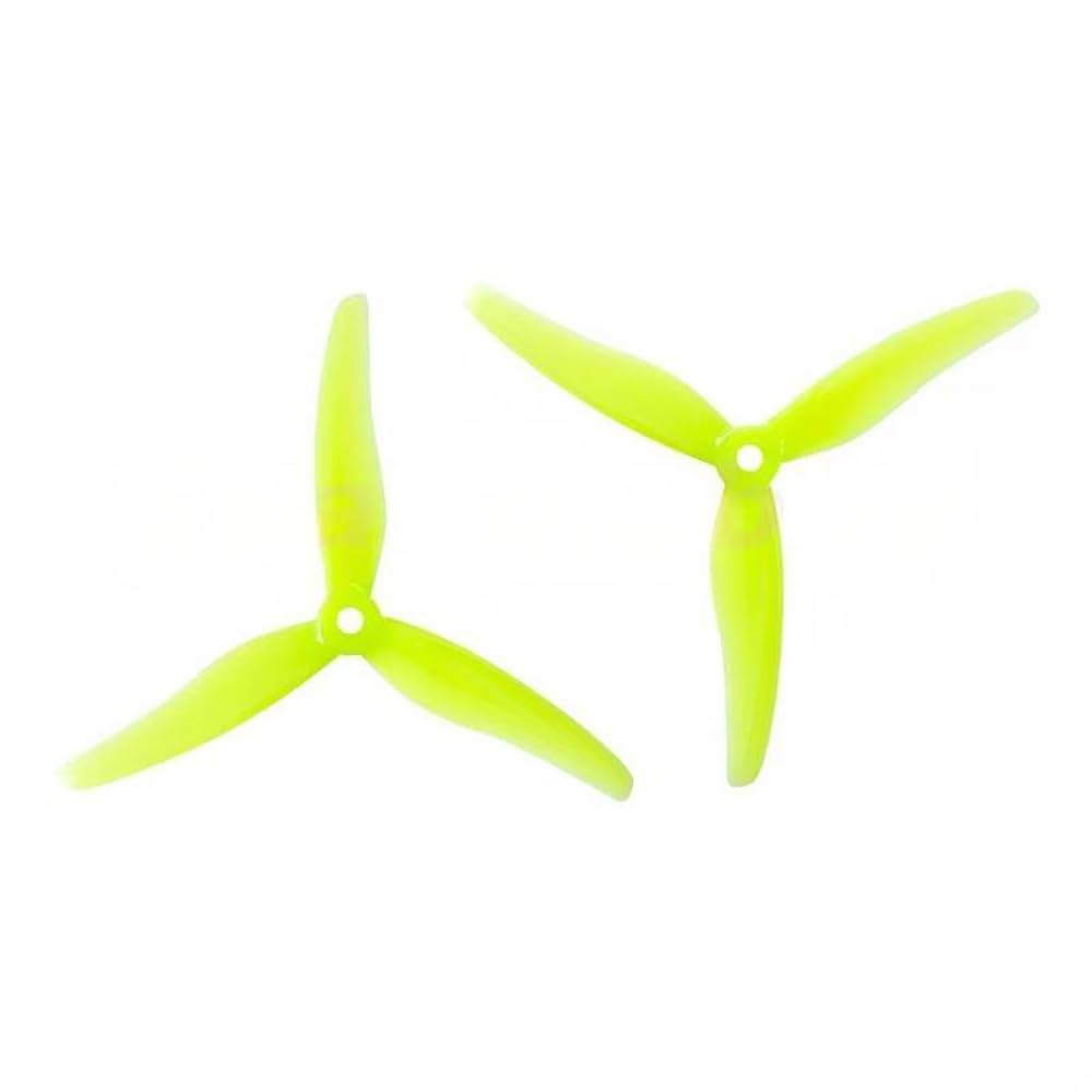 20PCS 10 Pairs Gemfan 51433 5inch 3 Blade/tri-Blade Propeller Props CW CCW Compatible for FPV Racing Drone RC Models (10Pairs Yellow)