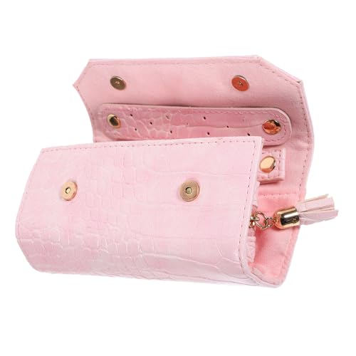 Alipis Portagioie Da Viaggio Di Coccodrillo Organizer Rotolo Per Gioielli Borsa Di Stoccaggio Per Collane e Bracciali Per Viaggi e Attività All Aperto