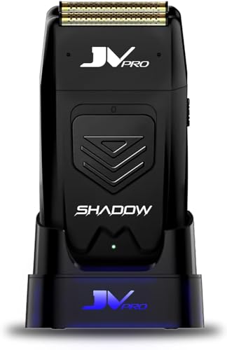 JV PRO Shadow Premium Electric Shaver with Precision Cutting Technology - Cordless Gold Titanium Foil Shaver for Smooth, Close Shaves – Rechargeable 11,000 RPM High Torque Motor