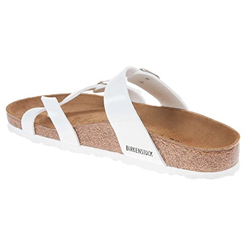Image of Birkenstock Women's Open-Back, White Patent, 40 EU