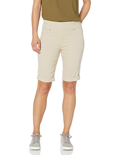 Ruby Rd. Women's Petite Pull-on Extra Stretch Cuffed Denim Short, Chino, 16P