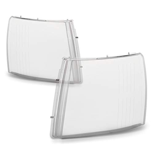 AKKON - Fits 2007-2013 2014 Chevy Silverado 1500/ 2500HD/ 3500HD Headlight Lens Lamp Clear Cover LH+RH Pair Heavy Duty