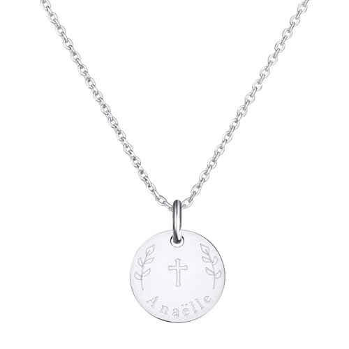 Moments Précieux Collier personnalisé baptême, dessin 