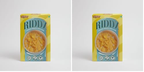 Image of Dr. Gluten RIDDZ Original Crunchy Corn Flakes 400 gms | Gluten Free & Wheat Free | High in Dietary Fiber, Iron & Vitamins | Vegan | No Added Colours & Flavours | Breakfast Cereal (Pack of 2)