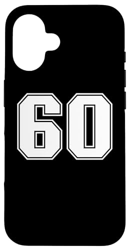 60 Number Sixty Team Sports グラフィックバーシティマッチング スマホケース iPhone 16 用