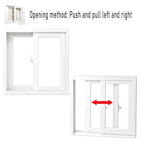 Ventana de aluminio resistente con vidrio templado de 5mm para baño 8