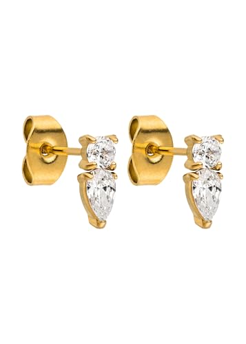 Purelei® Eternal Flame Ohrstecker – Glitzernde Zirkonia Ohrringe für Damen – Edelstahl 18K vergoldet – 3 x 8 mm – Perfekt für Curated Ear Looks – Gold/Silber/Roségold (Gold) Purelei® Eternal Flame Ohrstecker – Glitzernde Zirkonia Ohrringe für Damen – Edelstahl 18K vergoldet – 3 x 8 mm – Perfekt für Curated Ear Looks – Gold/Silber/Roségold (Gold)