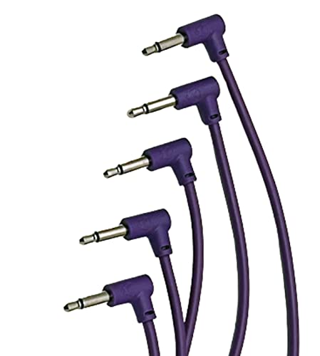 Câble patch Eurorack coudé Luigis M-PAR cordon violet 60cm synthétiseur modulaire