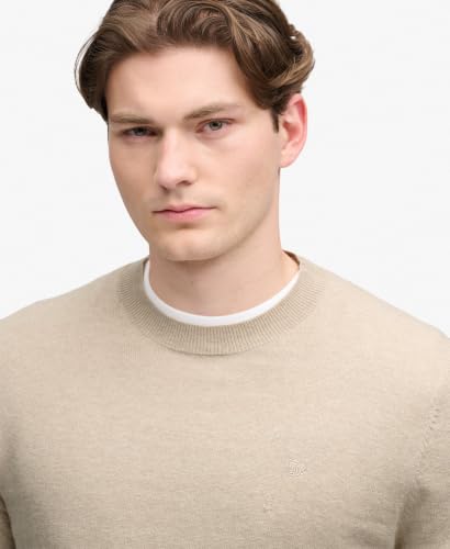 Superdry Homme Pull Essentiel Léger en Laine Mélangée Cream - vue 5