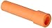 SMC KQ Series Brass Push-to-Connect Tube Fitting, Plug, 1/4" Tube OD, Orange
