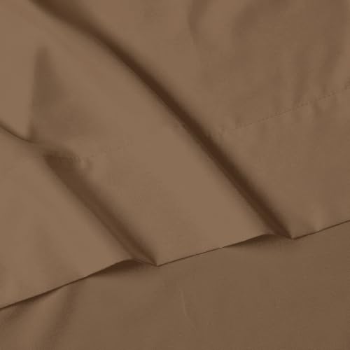 Image of Elegant Comfort Luxury Soft 1500 Premier Egyptian 4-Piece Premium Hotel Quality Wrinkle Resistant Coziest Bedding Set, All Around Elastic Fitted Sheet, Deep Pocket up to 16inch, Full, Taupe