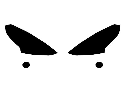 Rvinyl Headlight Tint Covers Compatible with Nissan Versa 2015-2019 (Sedan) - Installation Kit