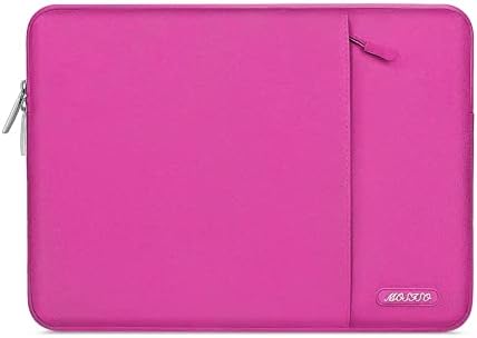 MOSISO Laptop Sleeve Bag Compatible with MacBook Air 13 M3 A3113 M2 A2681 M1 A2337 A2179 A1932/Pro 13 M2 M1 A2338 A2251 A2289 A2159 A1989 A1708, Polyester Vertical Case with Pocket, Stone Gray