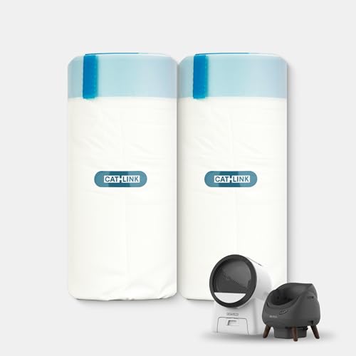 CATLINK 40 Pack Trash Bags for Automatic Cat Litter Box SCOOPER OPEN-X & SCOOPER ROBOT PRO