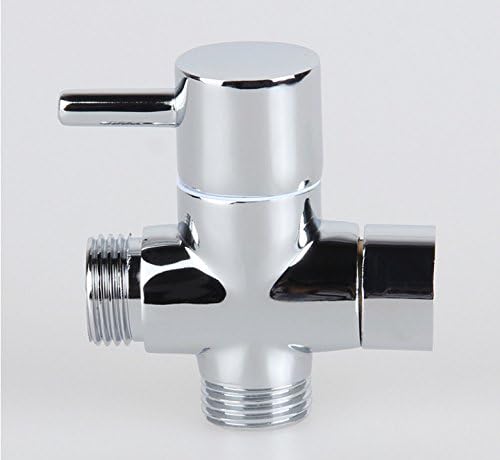 Brass Bidet T Adapter with Shut-Off Valve,3 Way 7/8 or 15/16 and 1