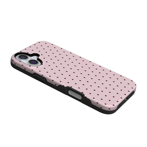 Casely iPhone 16 Case | On the Dot | Pink & Brown Polka Dot | Bold Protective Design | Compatible with MagSafe by Casely - Used condition - Image 8