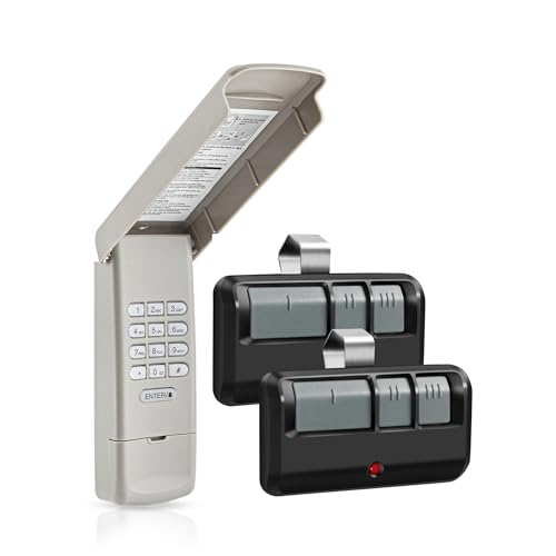 Garage Door Keypad 877MAX with 2 Pack 893MAX Remote Compatible with...