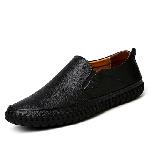 CHUUMEE Men's Penny Loafers Moccasin Driving Shoes Slip on Flats Boat Shoes Handmade Men's Casual Shoes