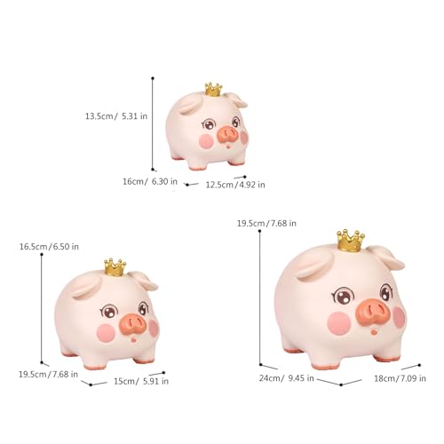 Hucha de resina para decorar el dormitorio infantil y guardar monedas 4