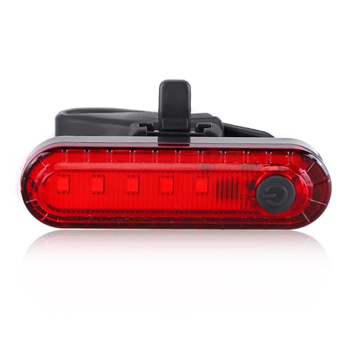 Image of Eforcase 2PCS Bike Tail Light Rechargeable - USB Rechargeable LED Bike Tail Light - Rear Red Bike Light for Night Riding, Flashlight Back Bicycle Taillights with 4 Light Mode