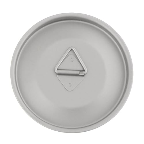MotiveTech チタンカップ蓋 コーヒーマグ蓋 ドリンクウェア テーブルウェア 耐熱性 キャンプポット蓋 ループ付き BBQ ウォーターカップ トレッキング 屋内 屋外用, 80MM