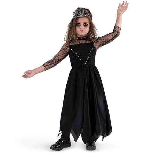 Disfraz Princesa Negro para Niñas Halloween miniatura 2