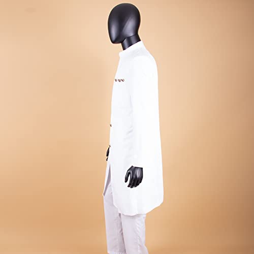 African Suits for Men Slim Fit Single Breasted Blazer and Pants Set Business Dress Suit Party Wedding Evening4