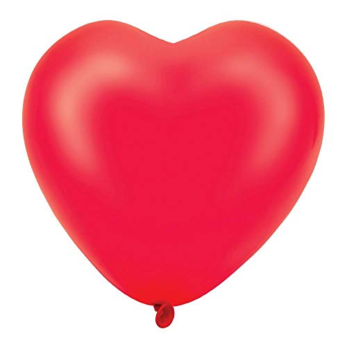 Ballon coeur rouge latex 30cm pour décoration de fête