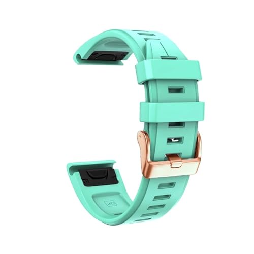 SRMVRNKNNK 20mm�X�g���b�v Fit For Garmin Fit For Fenix 6s Pro 5s Plus �Ή� �E�H�b�`�X�g���b�v �V���R���� �N�C�b�N�����p���X�g�o���h(Green,20mm D2 Delta S)