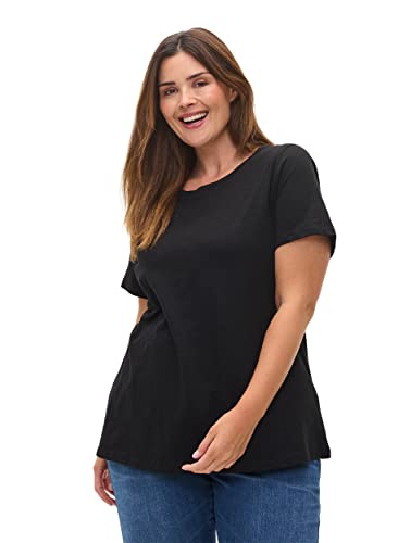 Zizzi Damen Große Größen T-Shirt 2er-Pack Baumwolle Basic Gr. 50-52...
