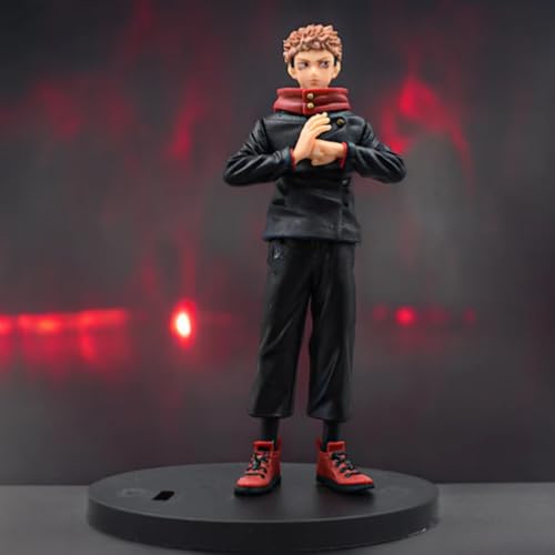 Image of FUNFOB Yuji Itadori Action Figure Height-17cm Collectible PVC Multicolour | Yuji- Hand Sign