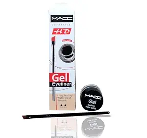 Colour Excess Gel Pencil Eyeliner – Stay The Night Black – Waterproof, Smudge-Proof, Long-Lasting Cream Gel Eyeliner – High-Intensity Pigment – Includes 1 Precision Brushes (EYELINER)