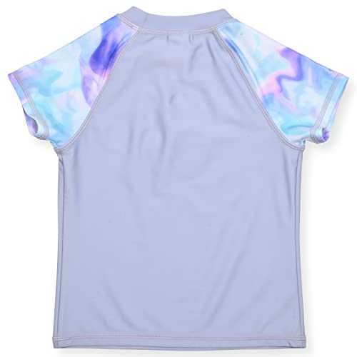 LAGUNA Girls Rash Guard Swim Shirt Long Or Short Sleeve UPF 50+ Quick Dry Sun Shirts Rashguard Water Swimming Summer Beach2