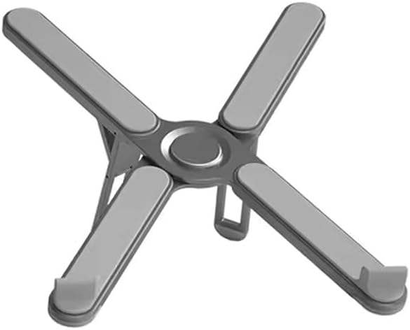 Miniatura 1 de Soporte plegable y portátil para computadora portátil, silicona de aleación ligera, elevador ergonómico de aluminio con 7 alturas ajustables,