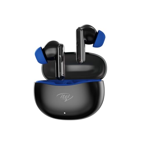 Image of Itel S9 Pro Wireless In Ear Earbuds With 40 Hours Playtime, Heavy Bass For DSP, Fast Type-C Charging, 10Mm Dynamic Driver For Immersive Sound, Bluetooth V5.3 Connectivity, IPX5 Water Resistance (Blue)